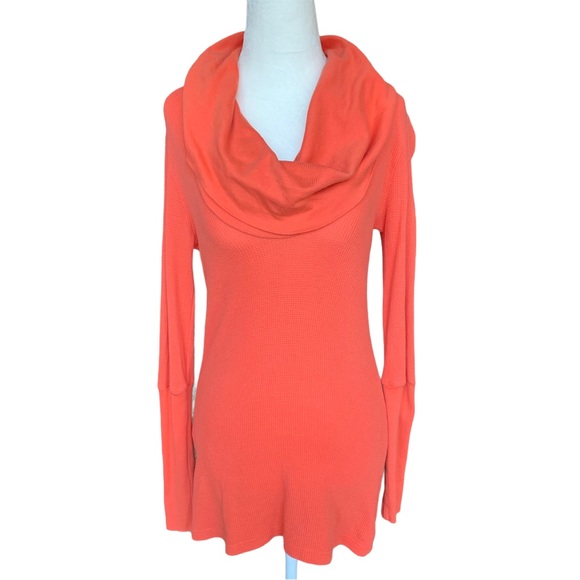 Splendid Tops Splendid Thermal Cowl Neck Waffle Weave Top Poshmark